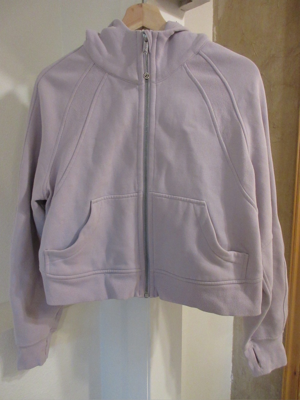 Lululemon Athletica Lavender Zip-Up Scuba Hoodie